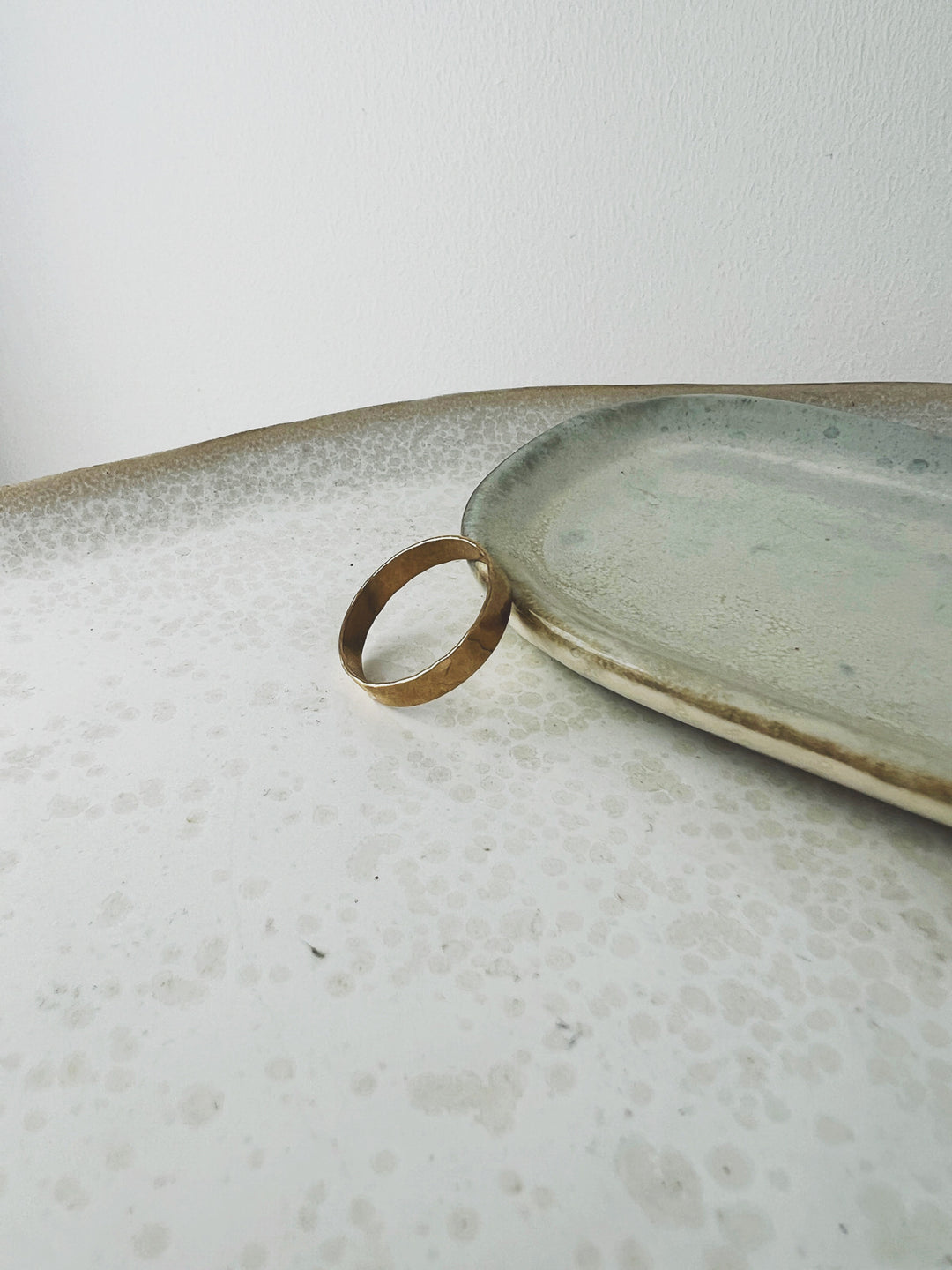 Hammered Cigar Band, Gold Filled