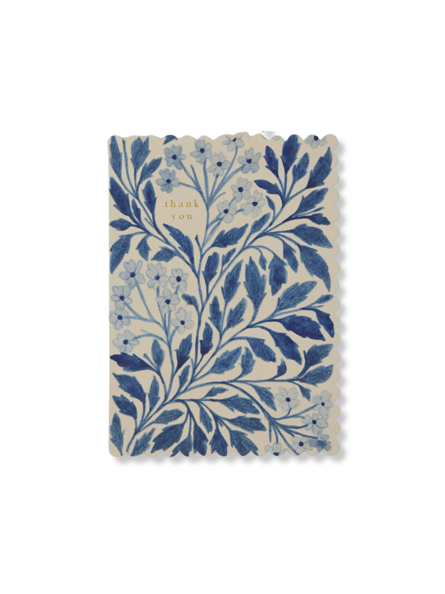 Blue Flora Thank You Card - Spring Sweet