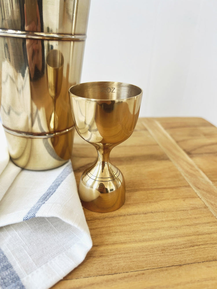 Brass Double Sided Cocktail Jigger - Spring Sweet