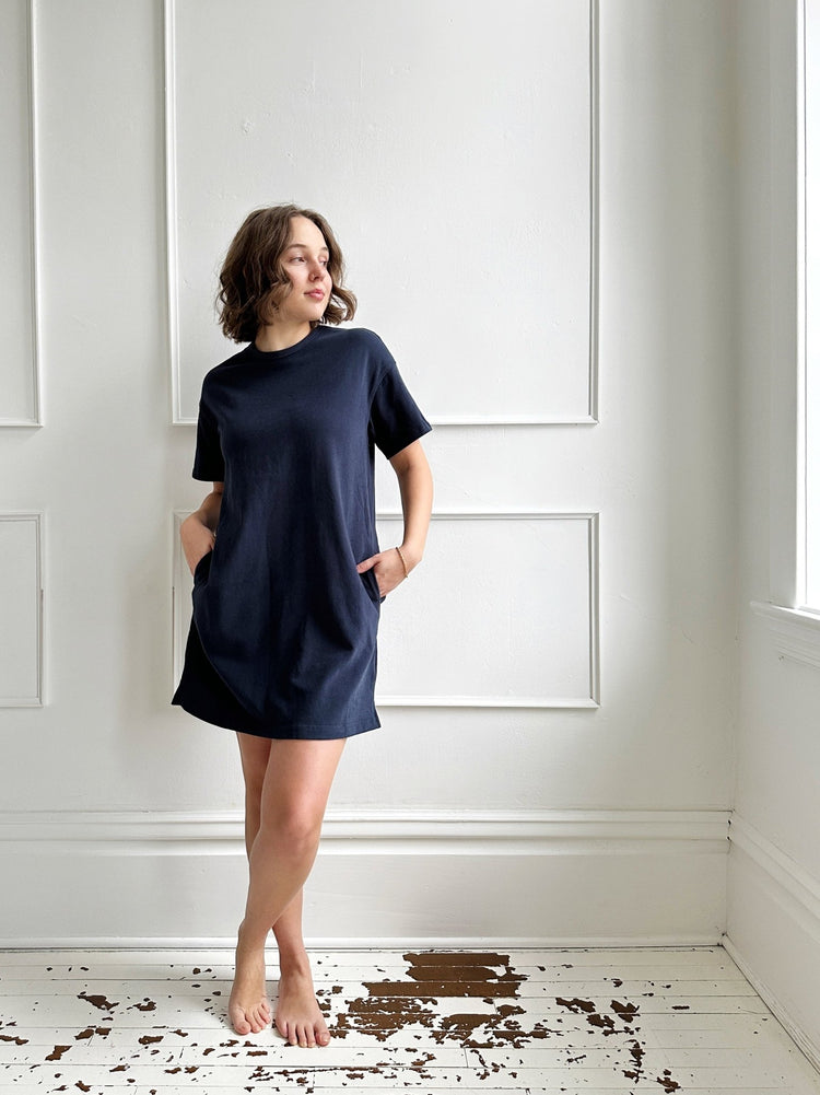 Brushed Knit T-Shirt Dress - Spring Sweet