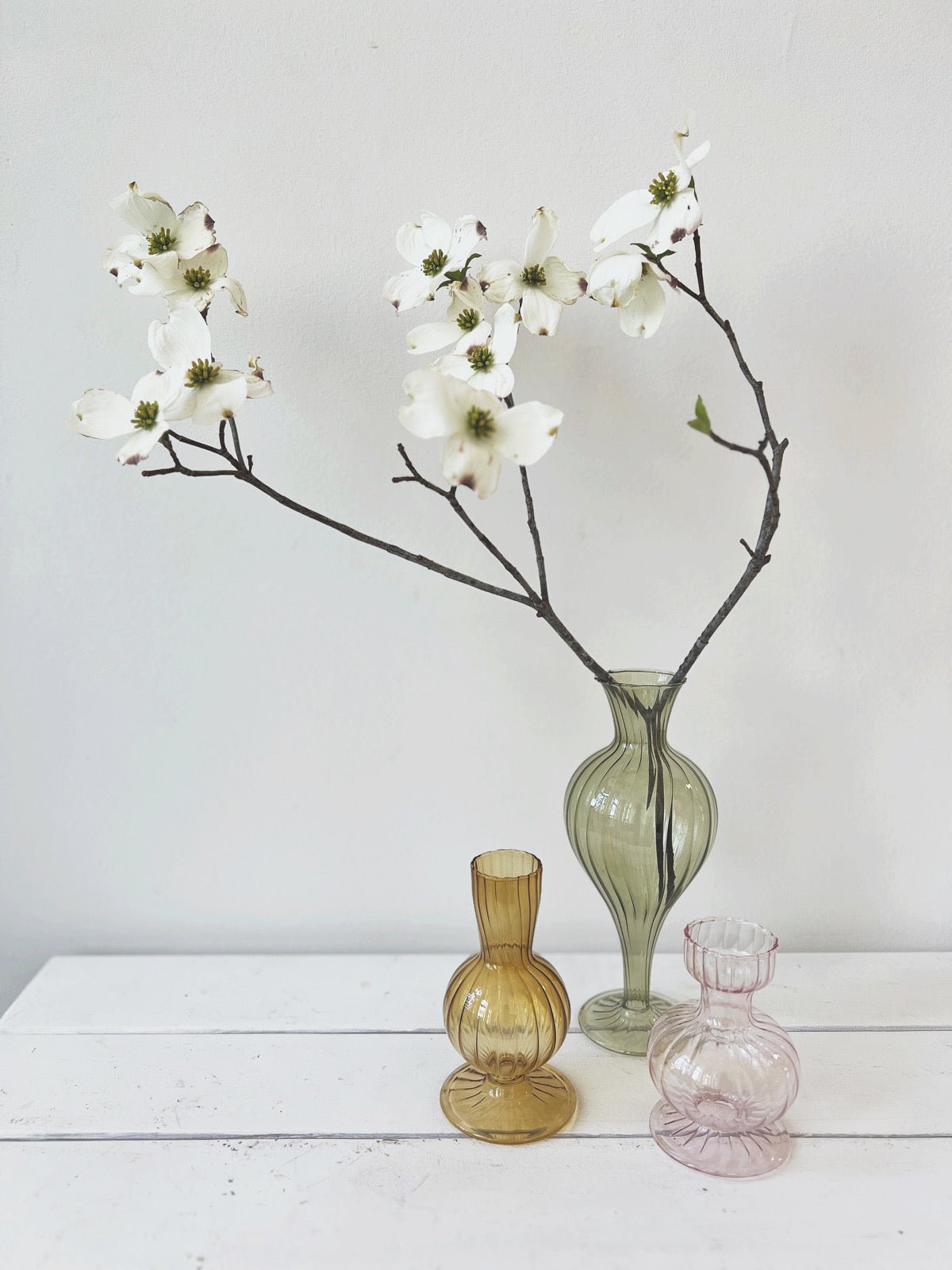 Colored Glass Vase - Spring Sweet