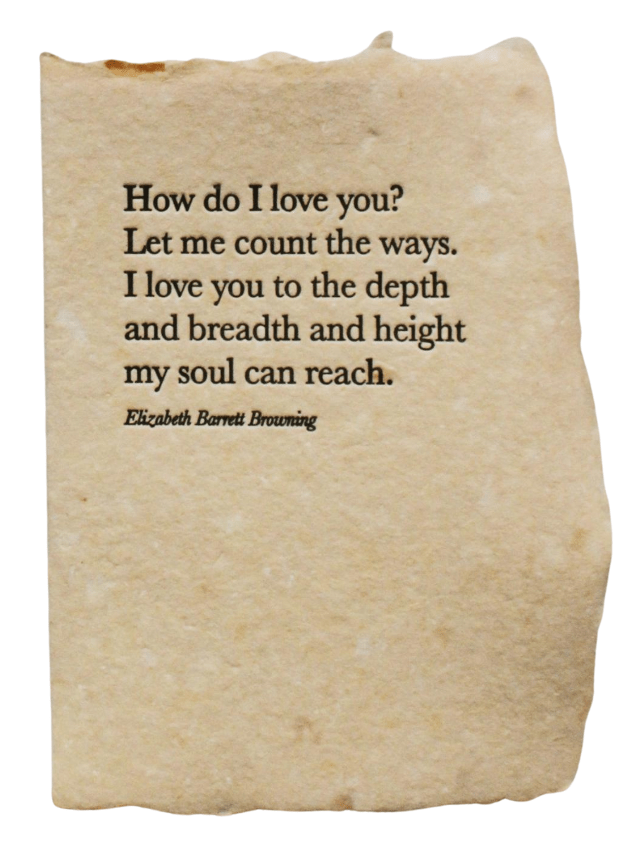 Elizabeth Barrett Browning Card - Spring Sweet