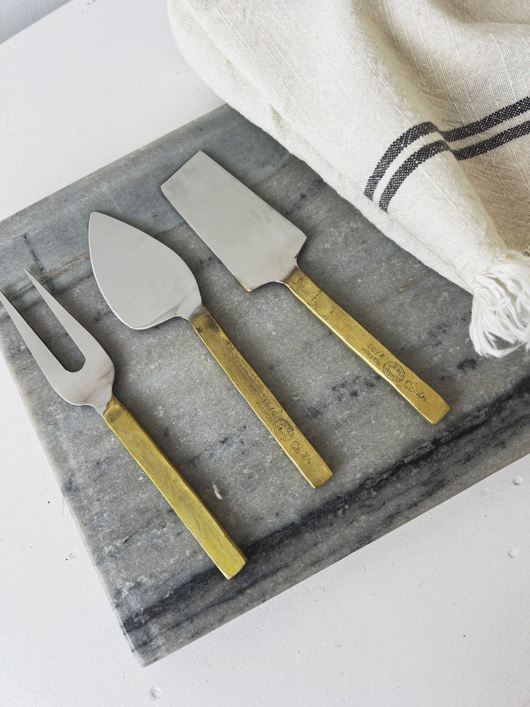 Engraved Cheese Knives (Set of 3) - Spring Sweet