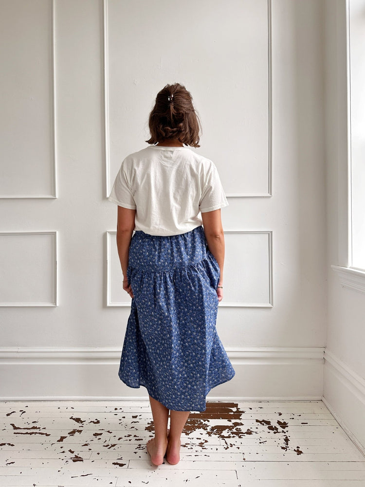 Floral Printed Midi Skirt - Spring Sweet