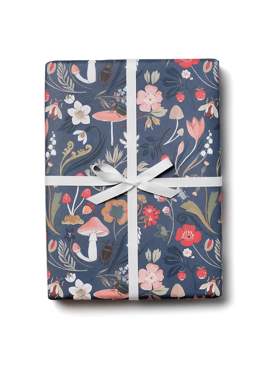 Forest Blue Wrapping Sheets - Spring Sweet