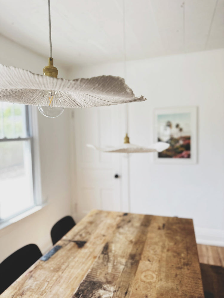 French Paper Mache Pendant Lamp - Spring Sweet