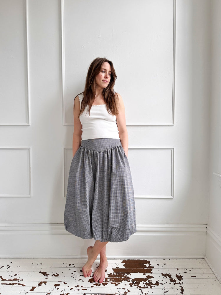 Gingham Smocked Bubble Skirt - Spring Sweet