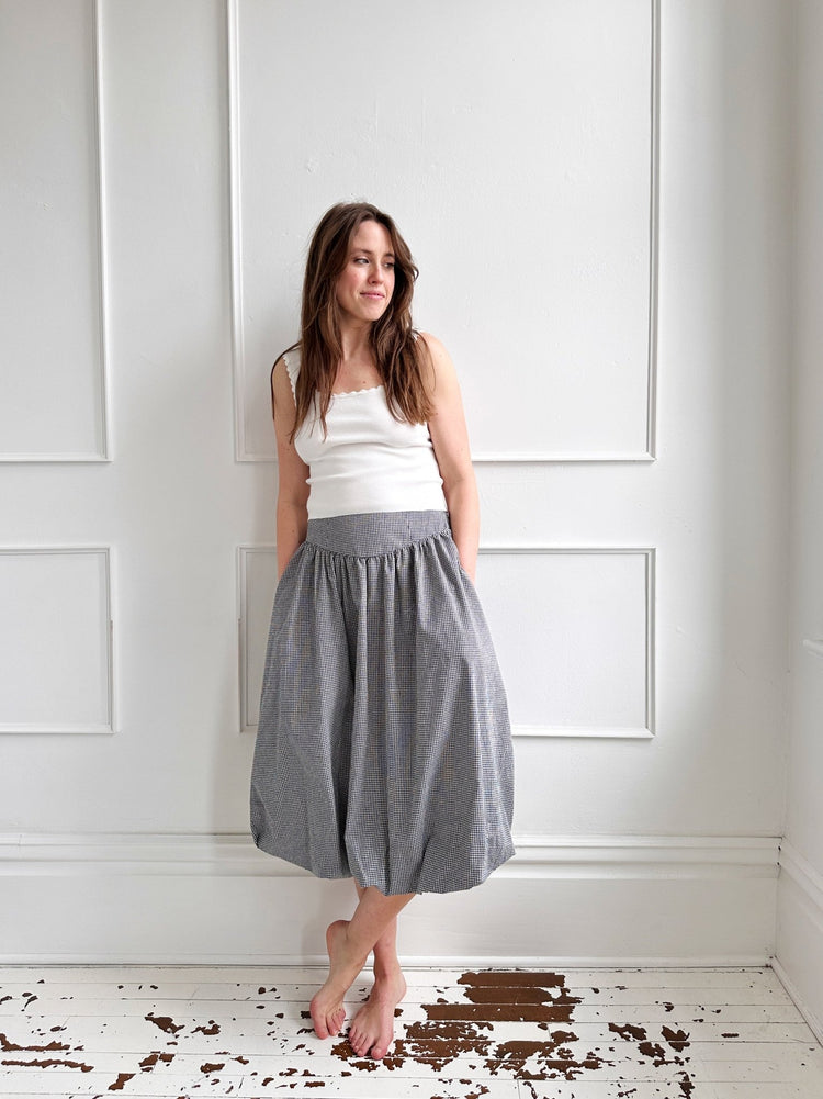 Gingham Smocked Bubble Skirt - Spring Sweet