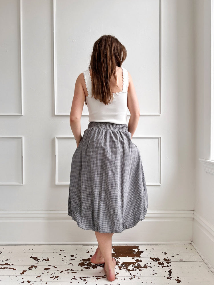 Gingham Smocked Bubble Skirt - Spring Sweet