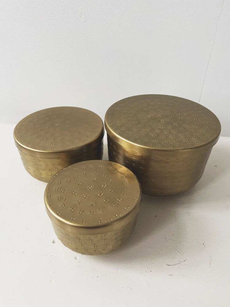 Hammered Aluminum Containers - Spring Sweet