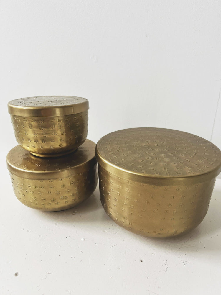 Hammered Aluminum Containers - Spring Sweet