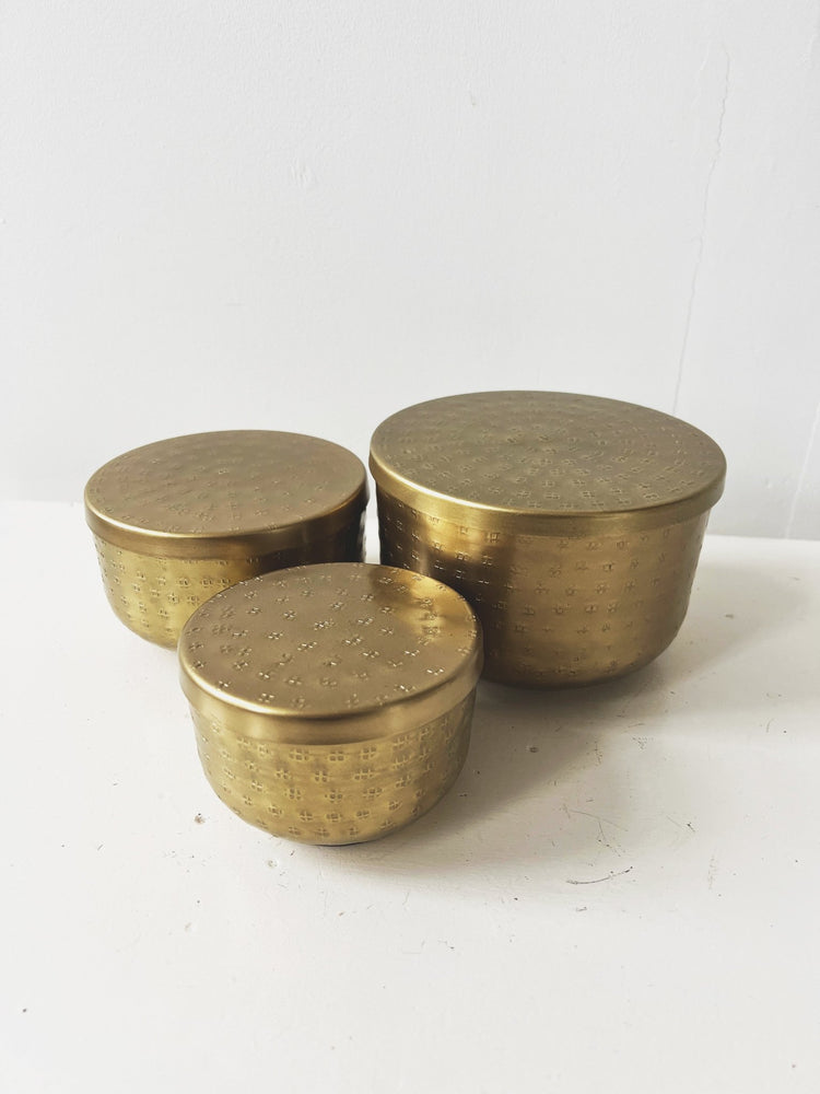 Hammered Aluminum Containers - Spring Sweet