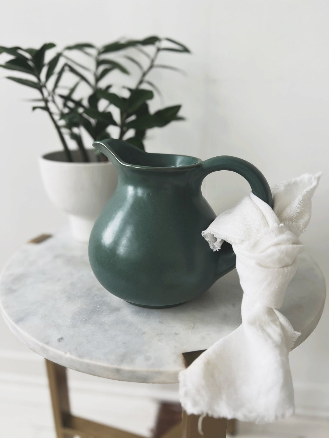 Matte Stoneware Pitcher - Spring Sweet