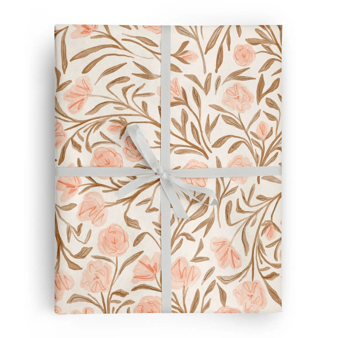 Pink Floral Gift Wrap - Spring Sweet