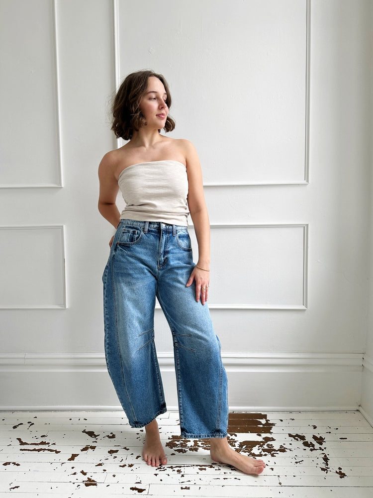 Ruched Tube Top - Spring Sweet