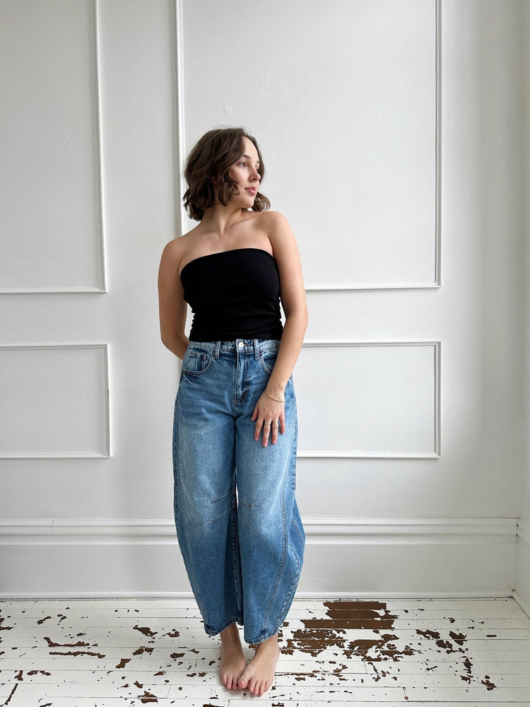 Ruched Tube Top - Spring Sweet