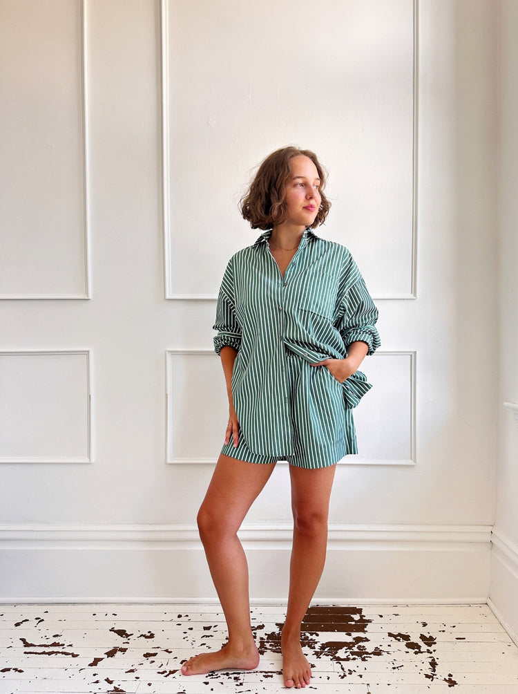 Stripe Pull - on Short - Spring Sweet