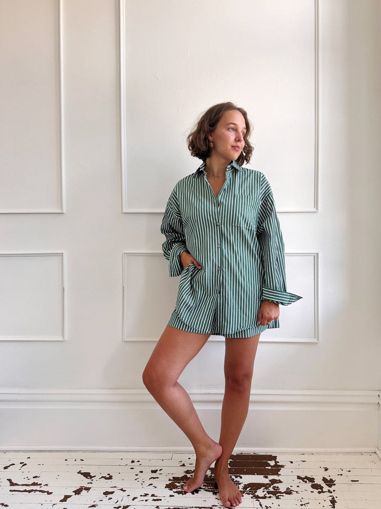 Stripe Pull - on Short - Spring Sweet