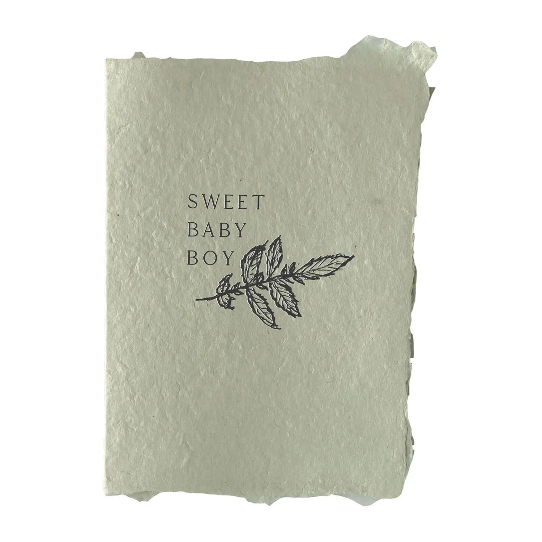 "Sweet Baby Boy" Card - Spring Sweet