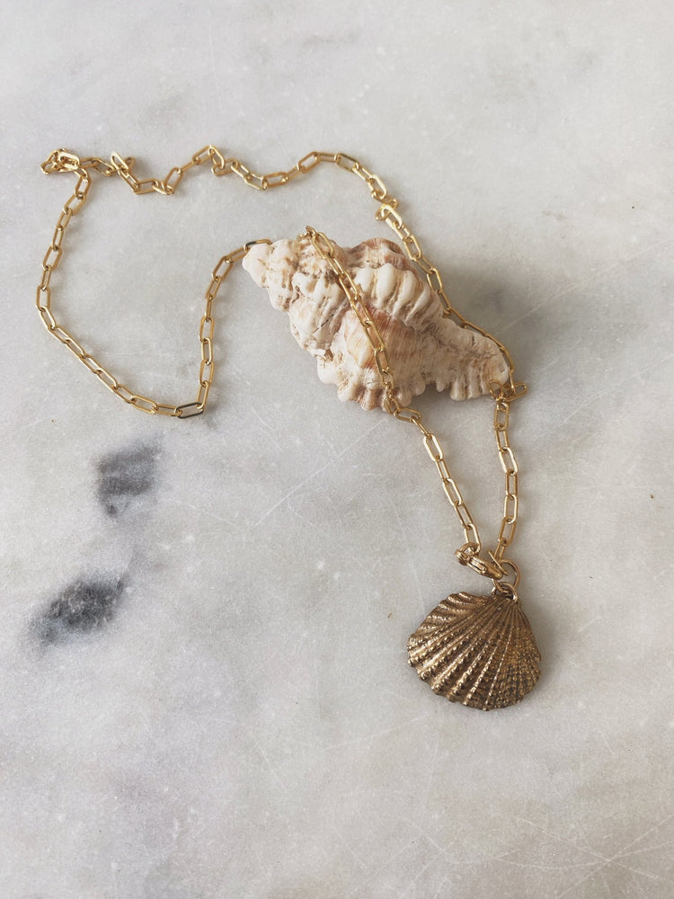 Venus Shell Necklace, GF/GP - Spring Sweet