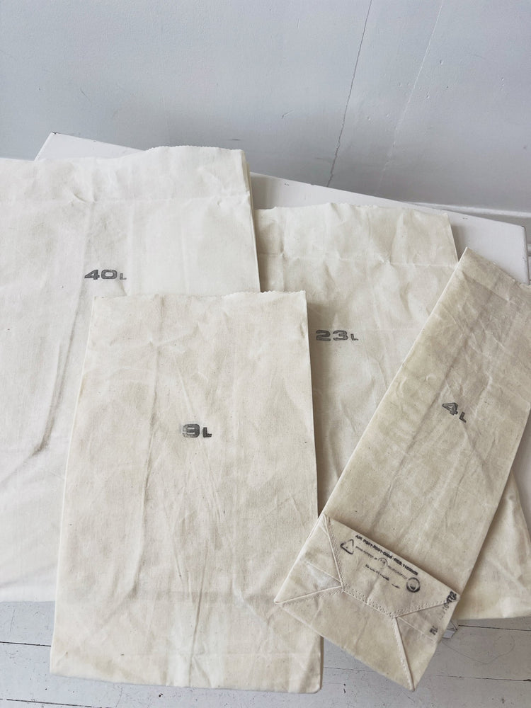 Waxed Cotton Grocery Bags - Spring Sweet