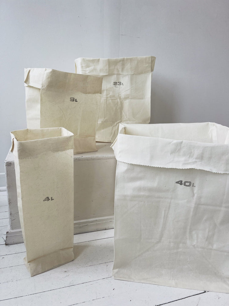 Waxed Cotton Grocery Bags - Spring Sweet
