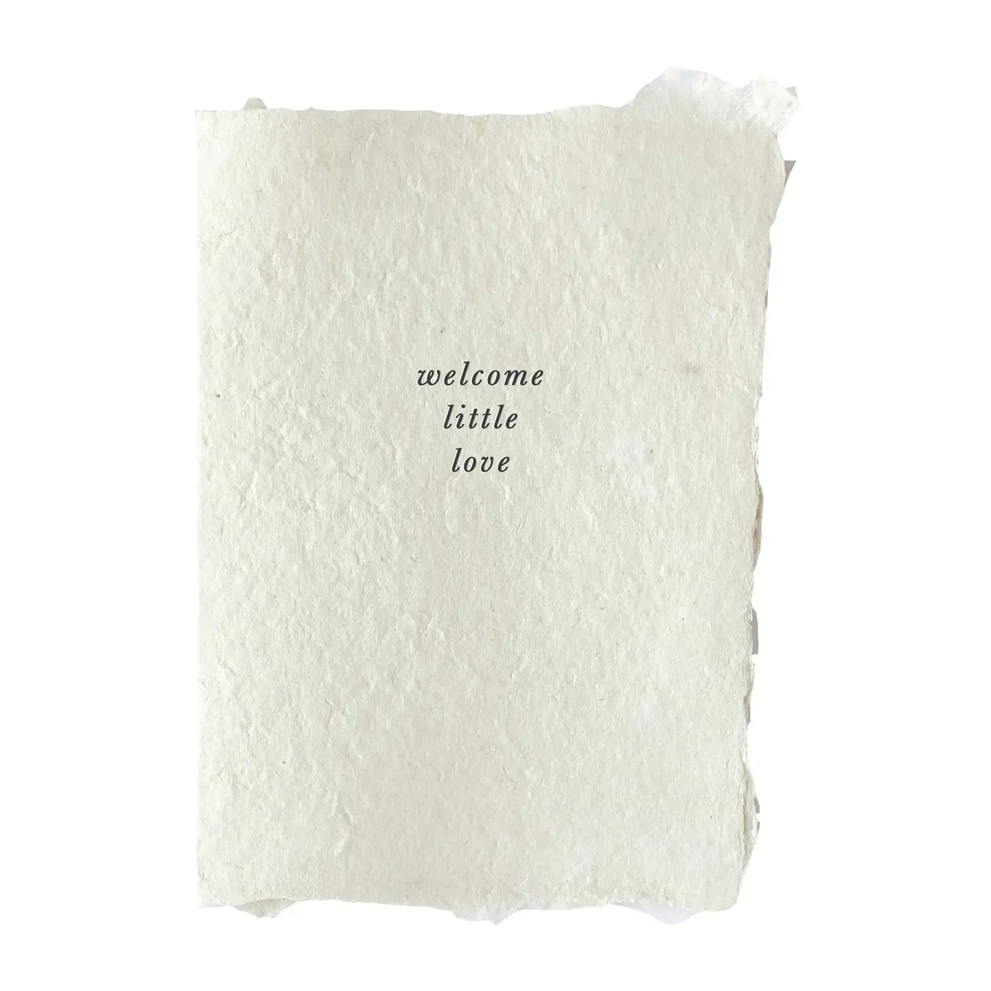 "welcome little love" Card - Spring Sweet
