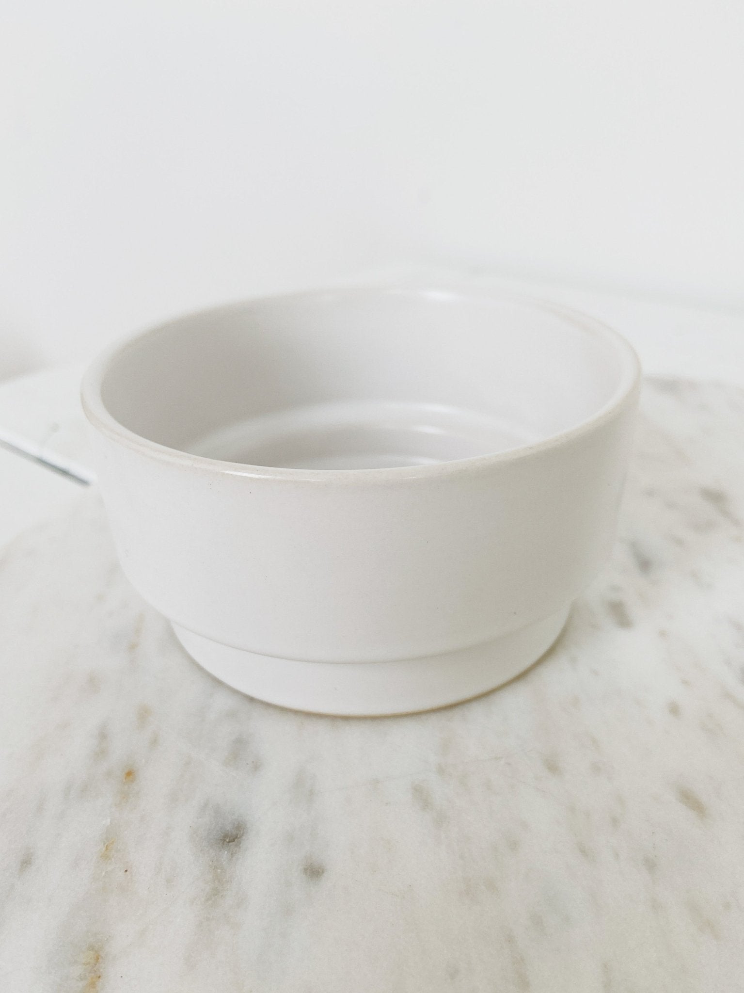 Ceramic White Stacking Bowl - Spring Sweet