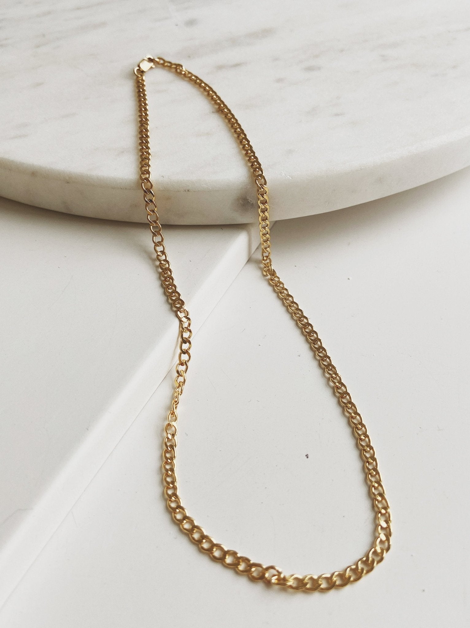 Curb Link Necklace, Gold Filled - Spring Sweet