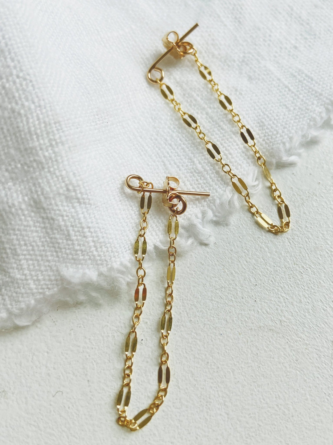 Sylvie Chain Studs, Gold Filled - Spring Sweet