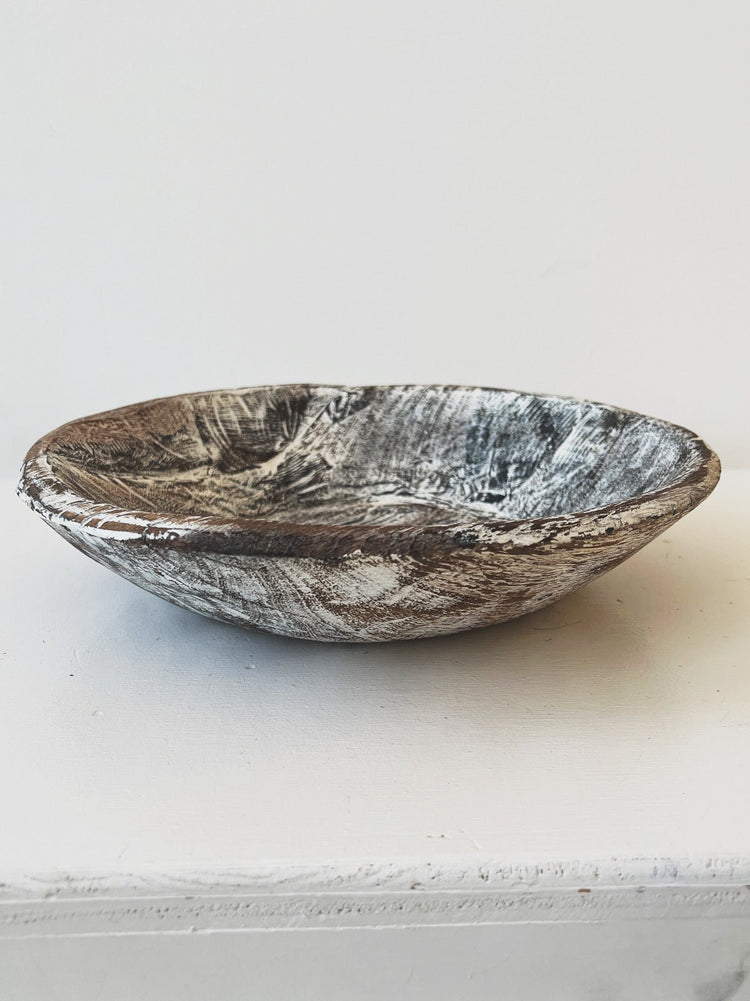 White Wash Vintage Bowl - Spring Sweet