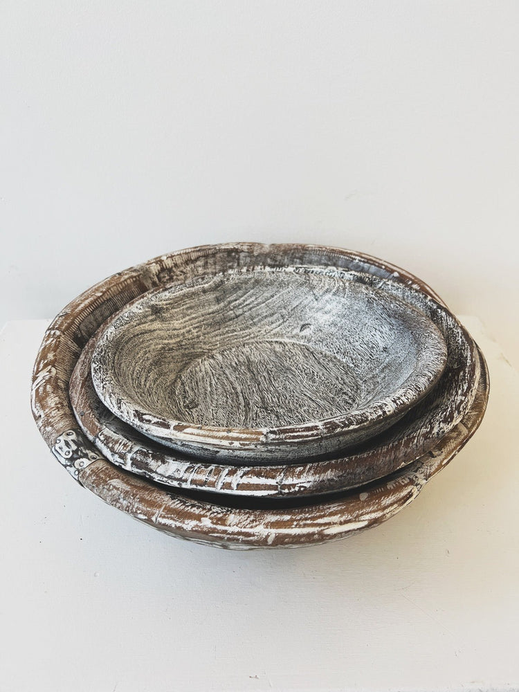 White Wash Vintage Bowl - Spring Sweet