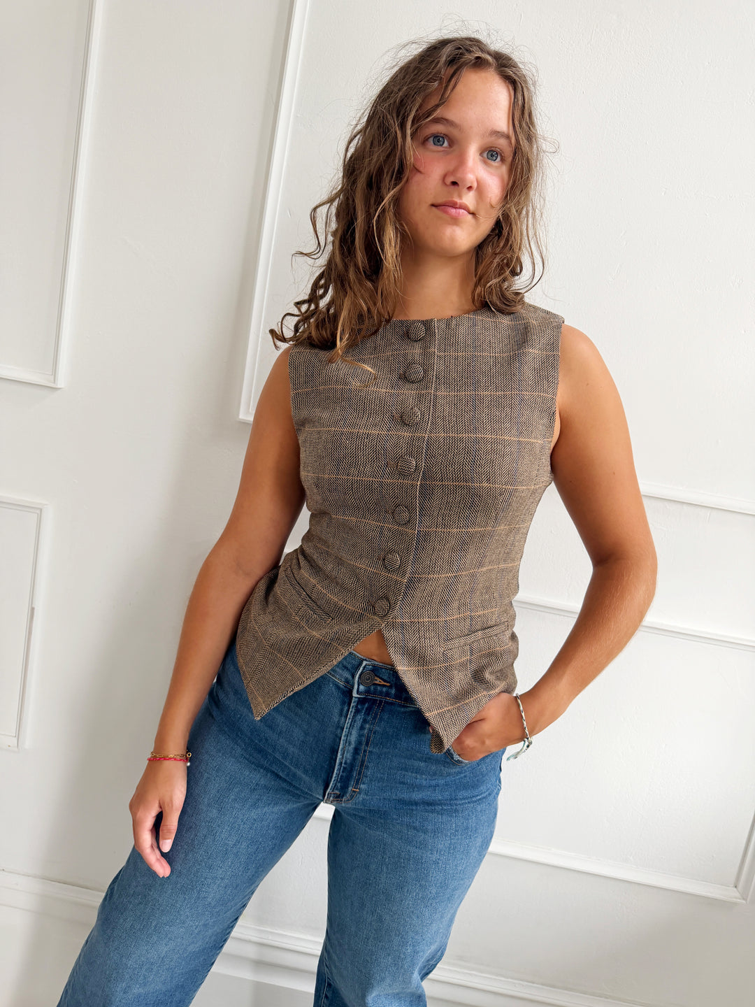 Tweed Vest