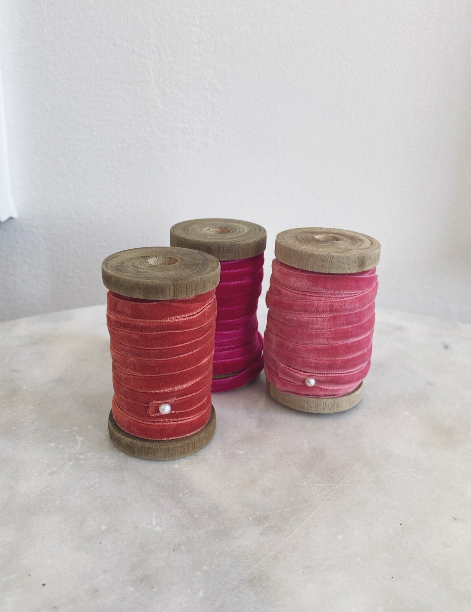 1/4" Velvet Ribbon - Spring Sweet