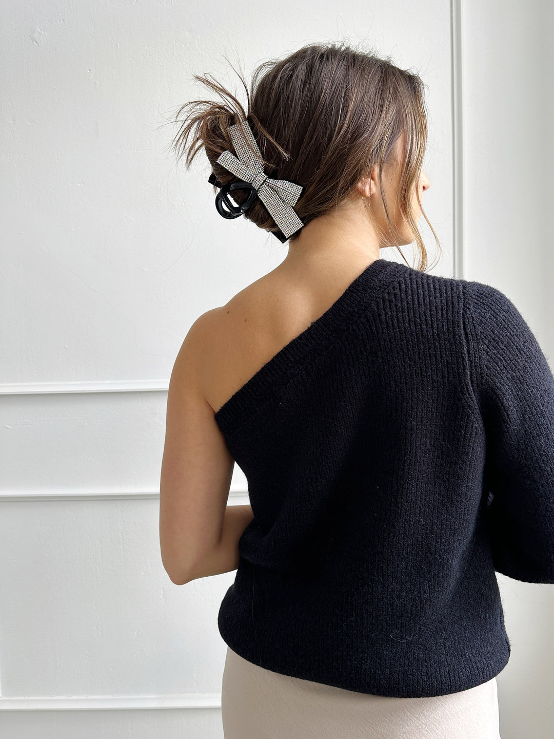 One Shoulder Knit Sweater