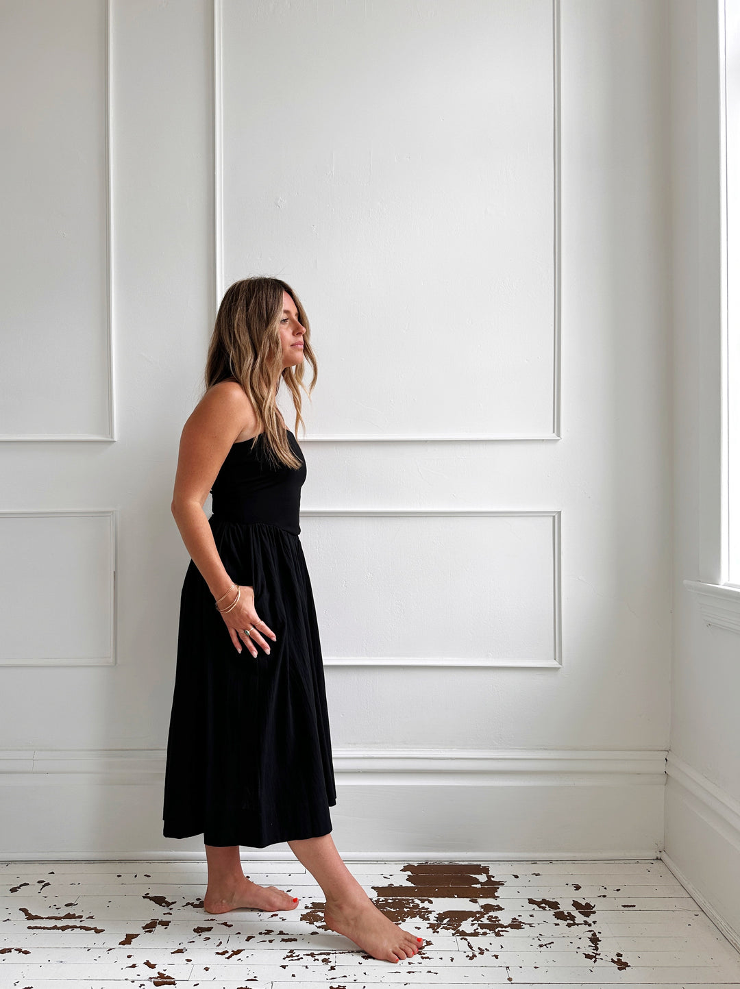 Midi Strapless Dress