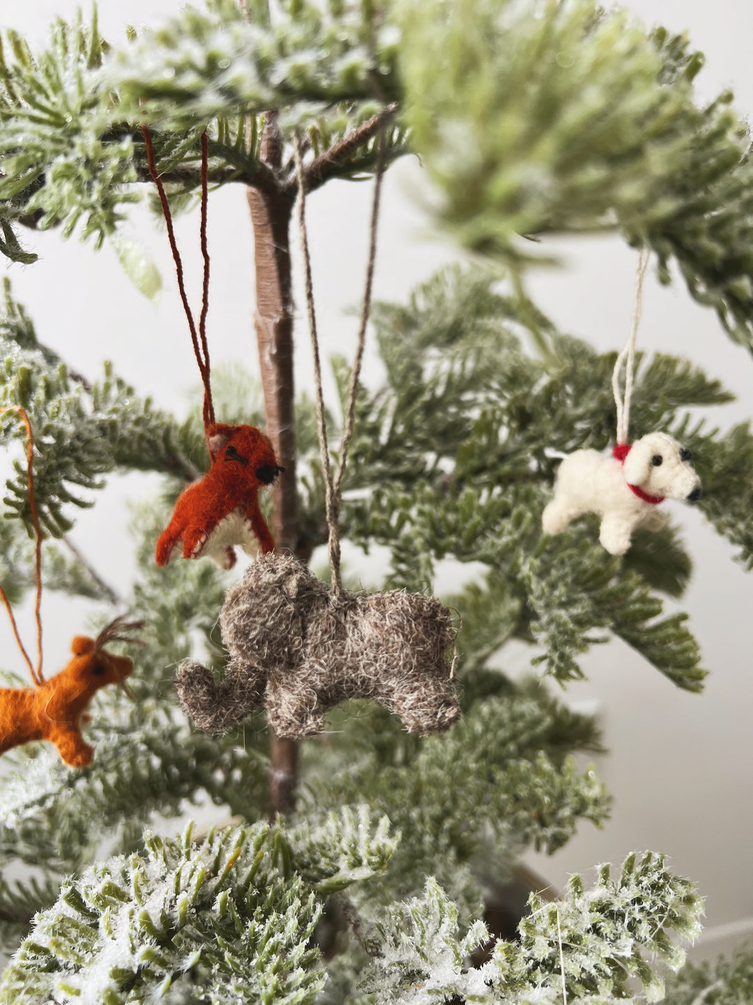 Mini Felt Animal Ornaments