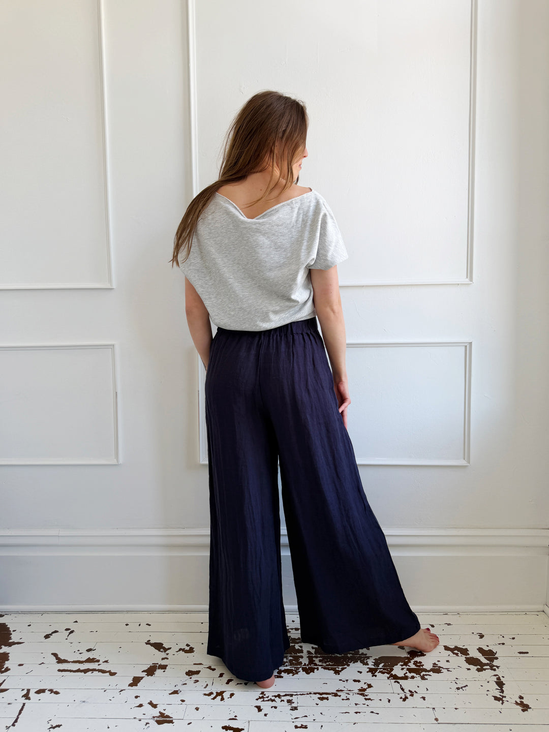 Linen Pull On Pant