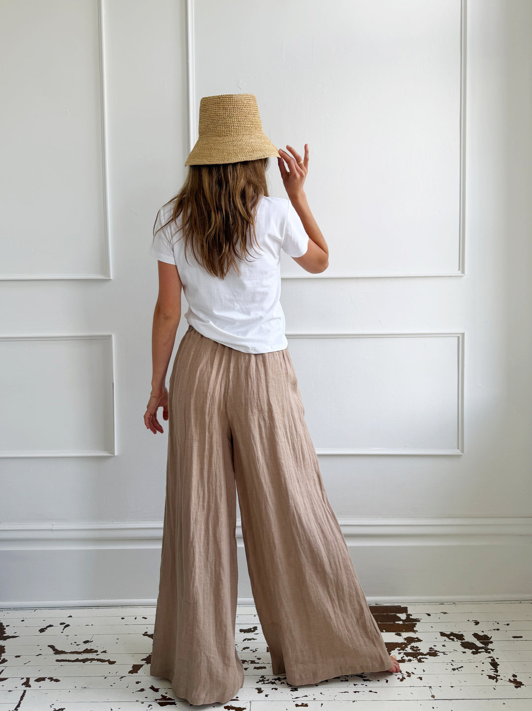 Linen Pull On Pant