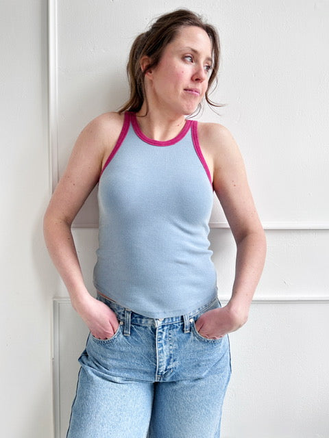 Washed Ringer Tank Top