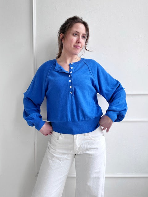 Half Button Pullover Sweater