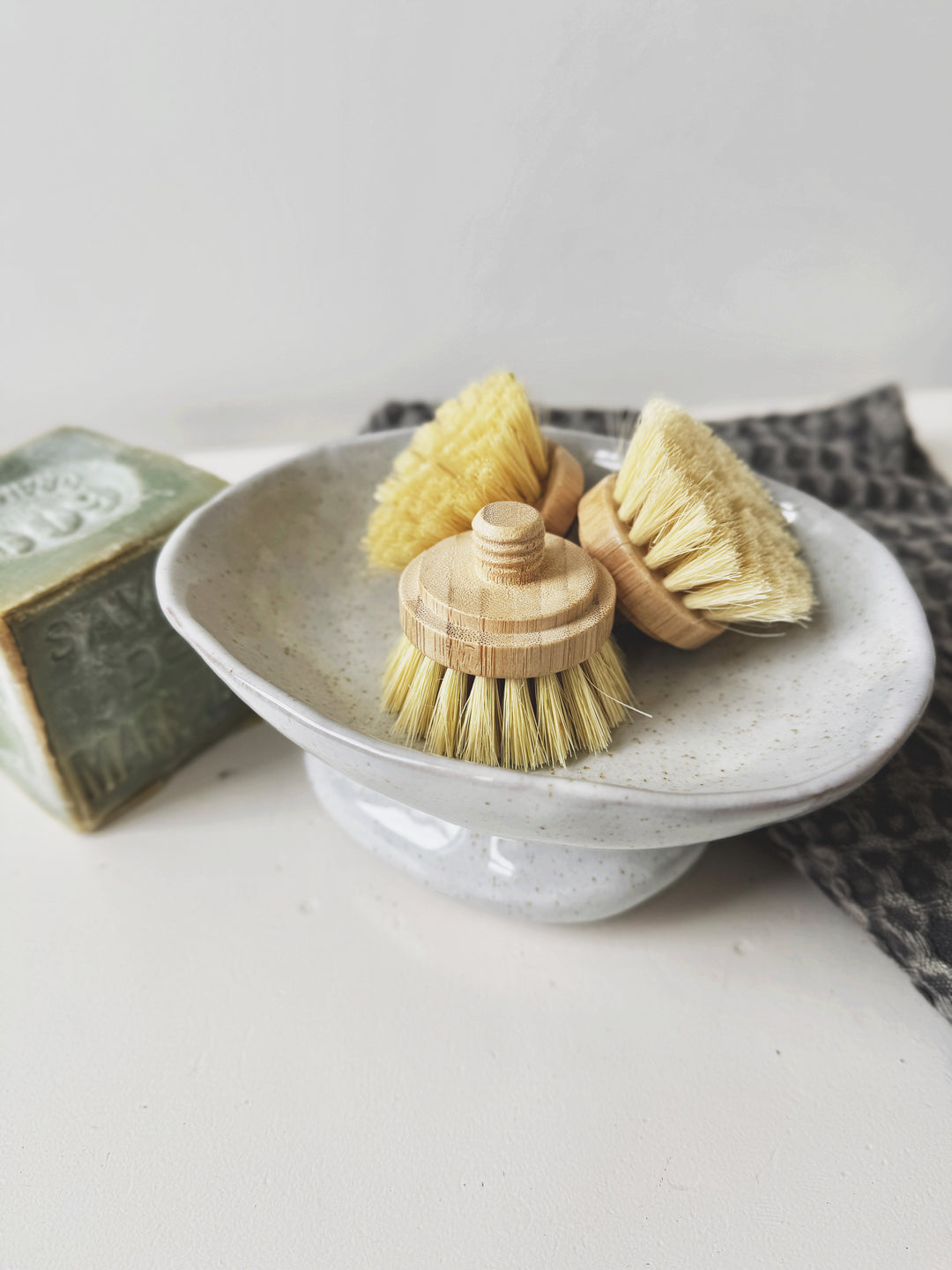 Bamboo Pot & Dish Brush