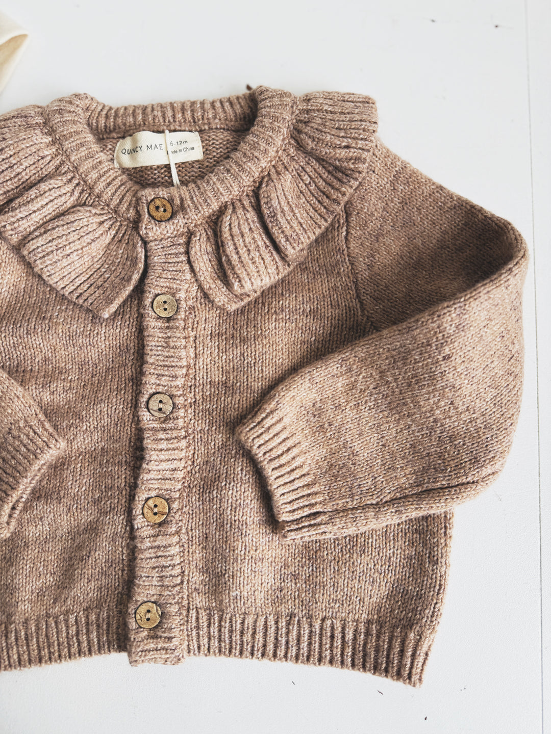 Ruffle Collar Cardigan