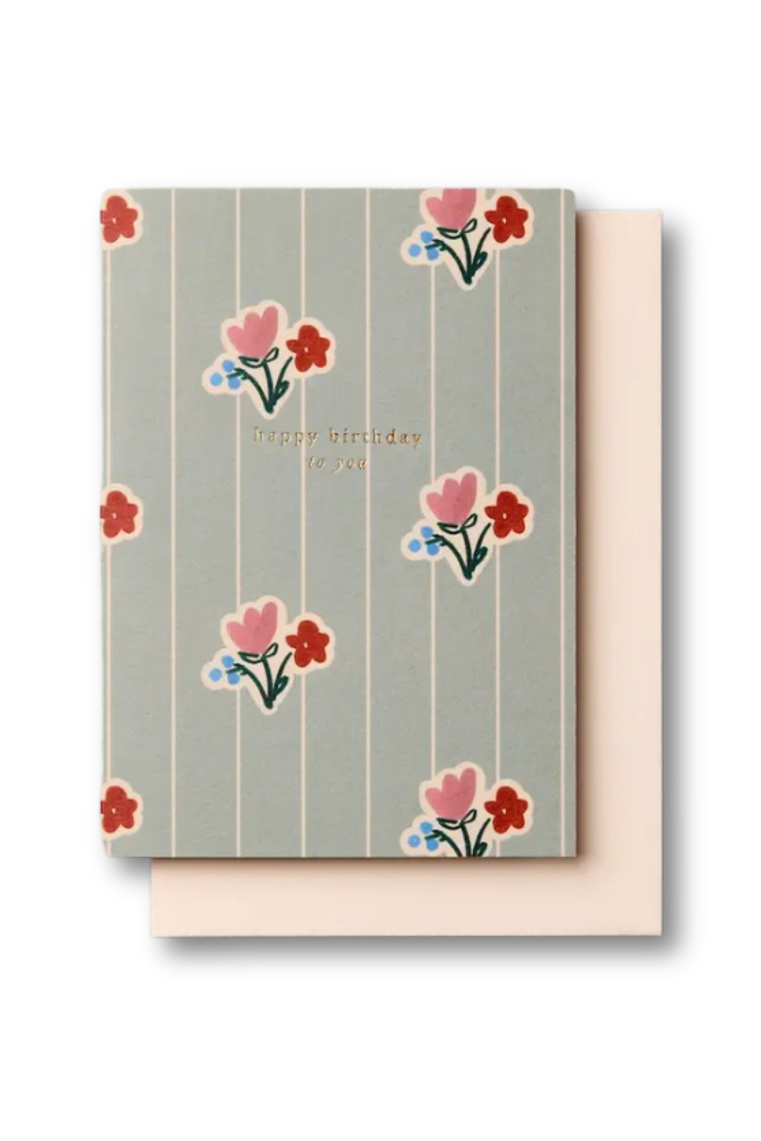 Wallpaper Posy Birthday Card