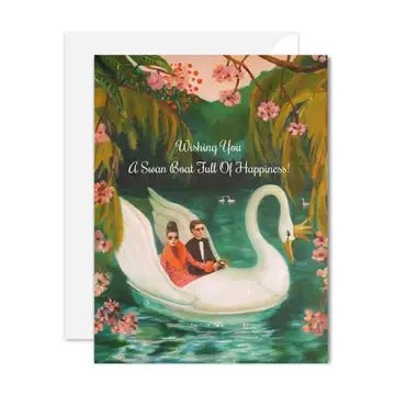 A Swan Boat Full of Happiness Card - Spring Sweet