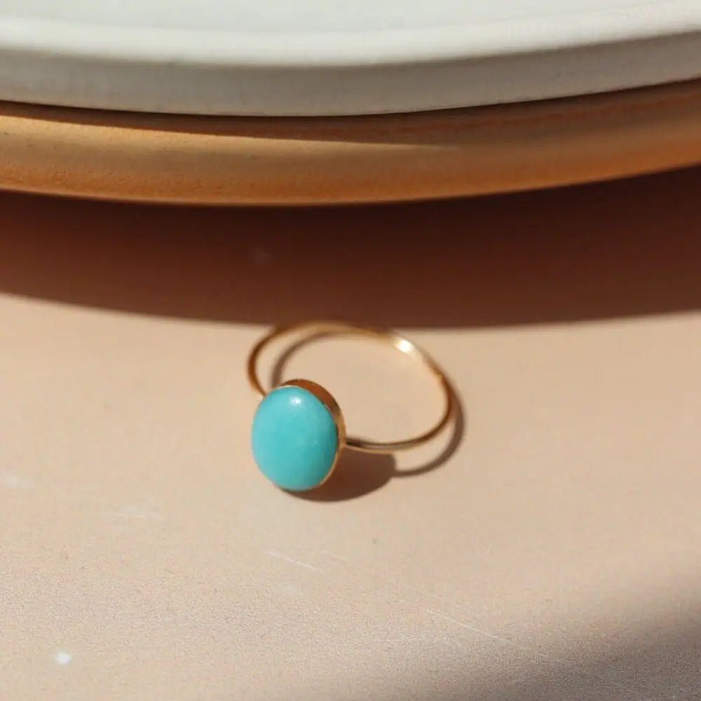 Amazonite Ring, Gold Filled - Spring Sweet