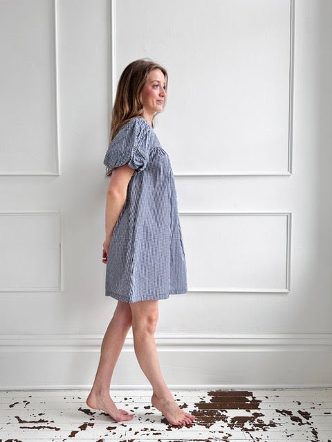 Babydoll Gingham Mini Dress - Spring Sweet