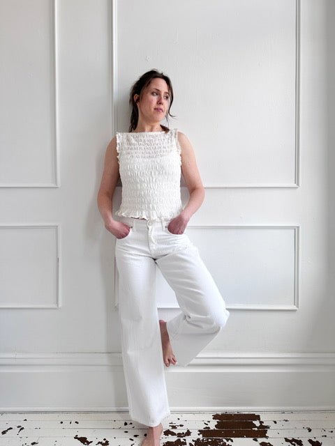 Baggy Mid Rise Denim - Spring Sweet