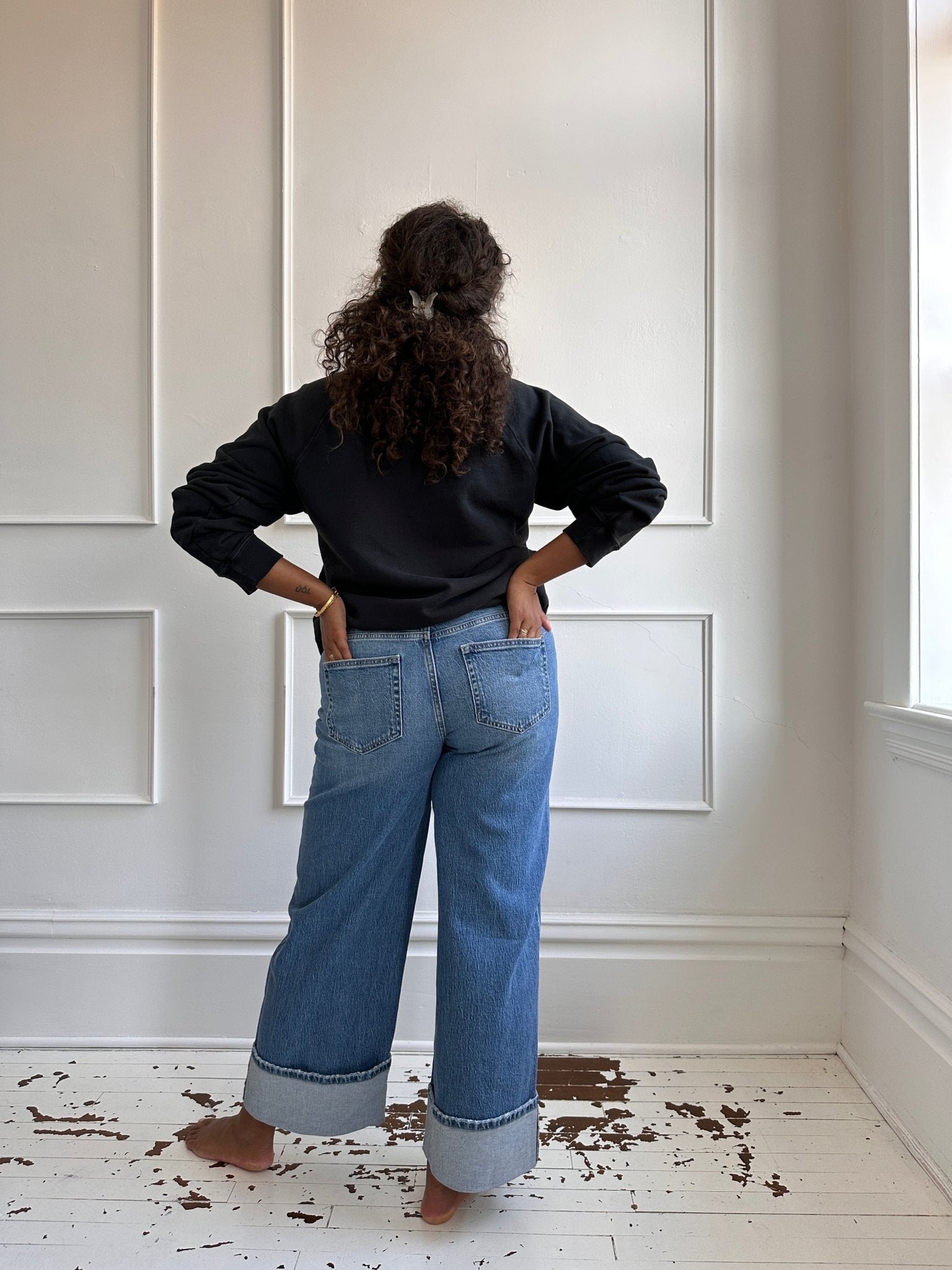 Baggy Wide Leg Denim - Spring Sweet