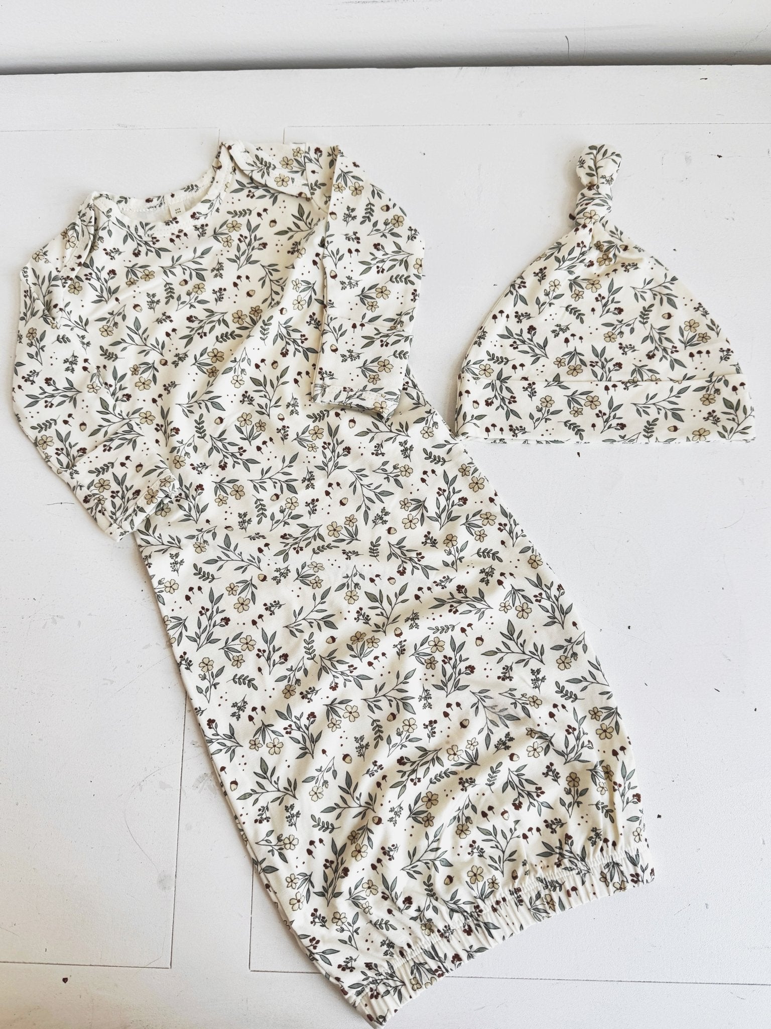 Bamboo Baby Gown - Spring Sweet